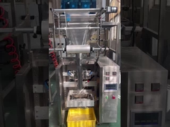 เครื่องบรรจุพัสดุข้าว/เมล็ด/มะเขือเทศ/ผลไม้แบบอัตโนมัติเต็ม พร้อมเครื่องชั่งไฟฟ้า 4 หัว