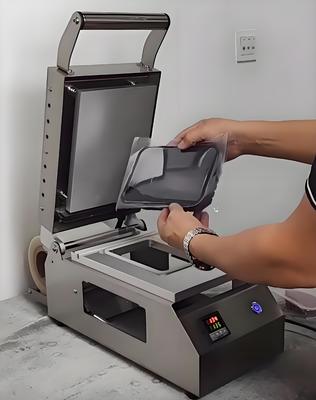 Manual Tray Sealing Machine DQ-5 for Food Packaging  Easy to use Food and Meat Package  for Plastic Containers Tray Food Tray cross-cut  Sealing Machine