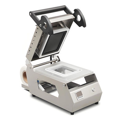 Compact Tabletop Tray Sealing Machine DQ-6 with Adjustable Temperature Control Ergonomic Handle and CE Certification