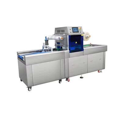 Full-Automatic Continuous Vacuum Skin Displacement Chain Plastic Tray Sealer DQ630AT-VS High Quality Tray Sealer Machine