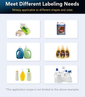 Fully automatic double-sided labeling machine CH-902 for laundry detergent, shampoo, front and back labels, square bottles, mineral water, double-sided labeling machine