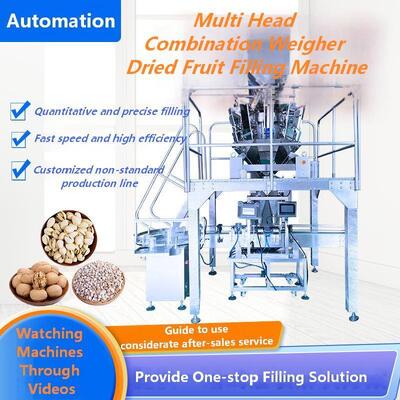 Highly Productive Fully Automatic Granule Chips Combination Weigher Filling Machine CH-GGGZ Manufacturer's Professional Sale for Cans