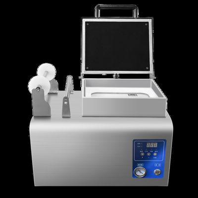 เครื่องซีลสุญญากาศแบบถาดพลาสติก CH-DQ230VST พร้อมสแตนเลสเกรดอาหารและแม่พิมพ์อลูมิเนียม Anodized 6061 สำหรับบรรจุภัณฑ์อาหารจานด่วน