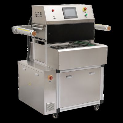 เครื่องปิดจานพลาสติกบรรยากาศปรับปรุงแบบอัตโนมัติเต็ม DQ580SAT-E เครื่องปิดจานคุณภาพสูง