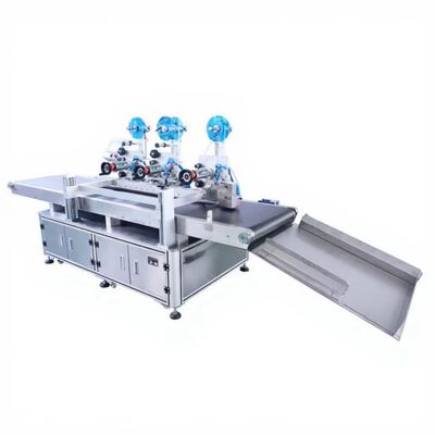 เครื่องตัดเทปกาวสองหน้าสำหรับกล่องกระดาษแข็งติดสติกเกอร์แบบสามหัว CH-609F ฉีกง่าย