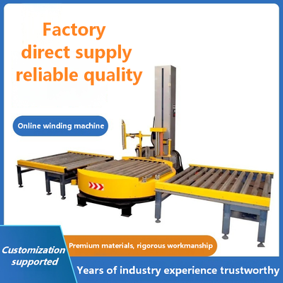 Fully Automatic 220v-50/60hz Pallet Wrapping Machine with 30pcs/min Speed Stretch Film Wrapper