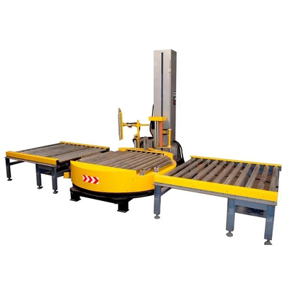 Fully Automatic 220v-50/60hz Pallet Wrapping Machine with 30pcs/min Speed Stretch Film Wrapper