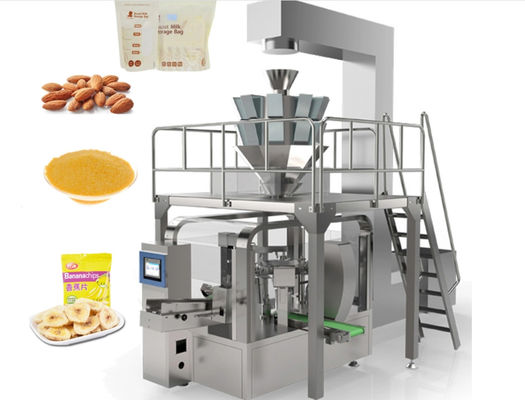 40Bags Min Multi Packing Machine Premade Pouch Chips Snacks Pop Corns